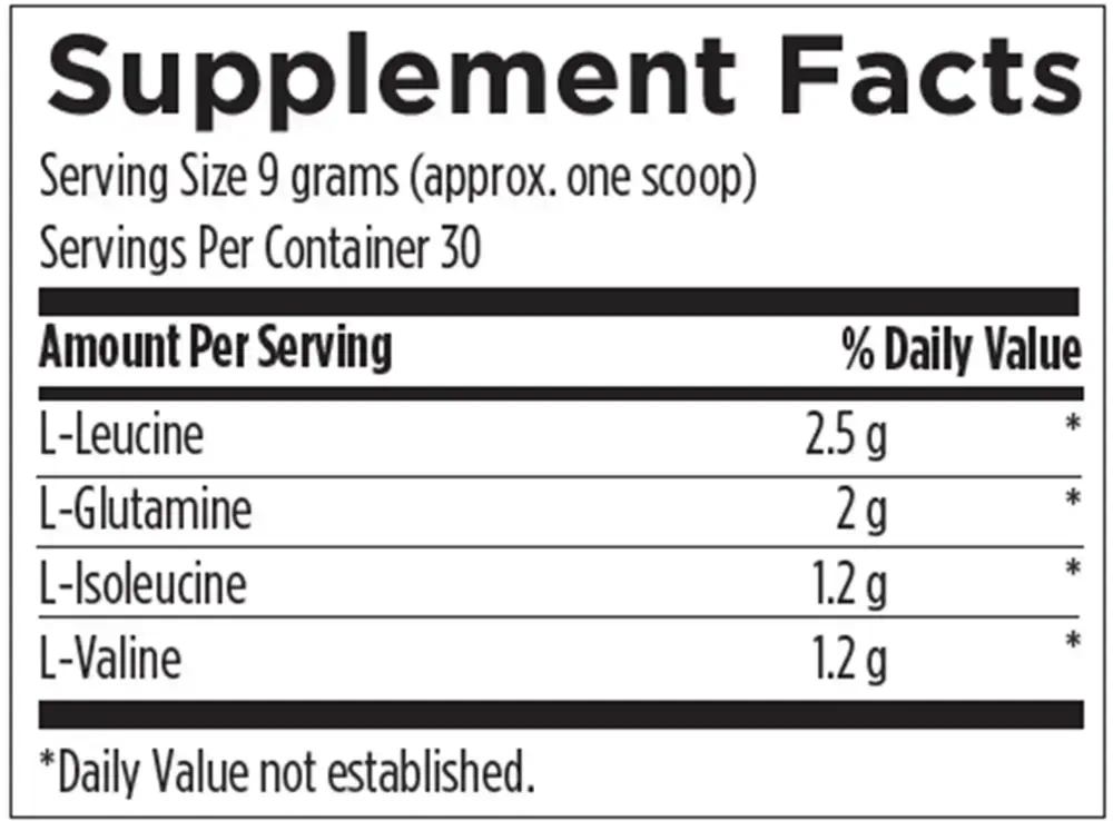 Product image for BCAA Powder with L-Glutamine.
