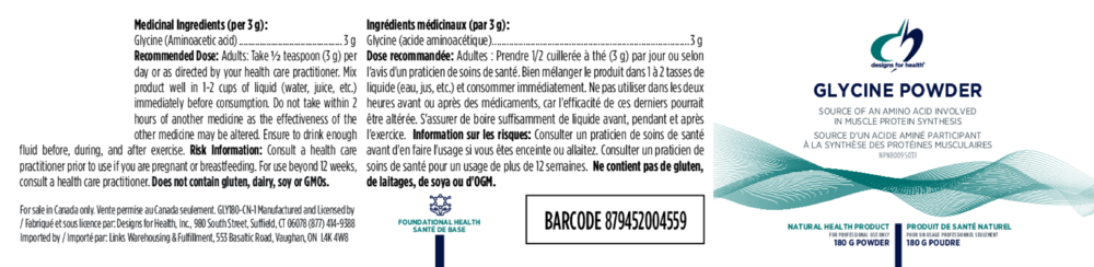 Product image for Glycine Powder.