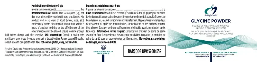 Product image for Glycine Powder.