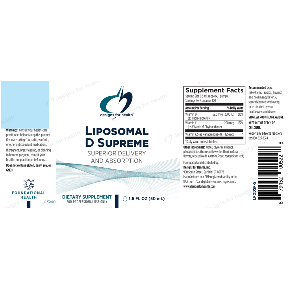 Product image for Liposomal D Supreme.