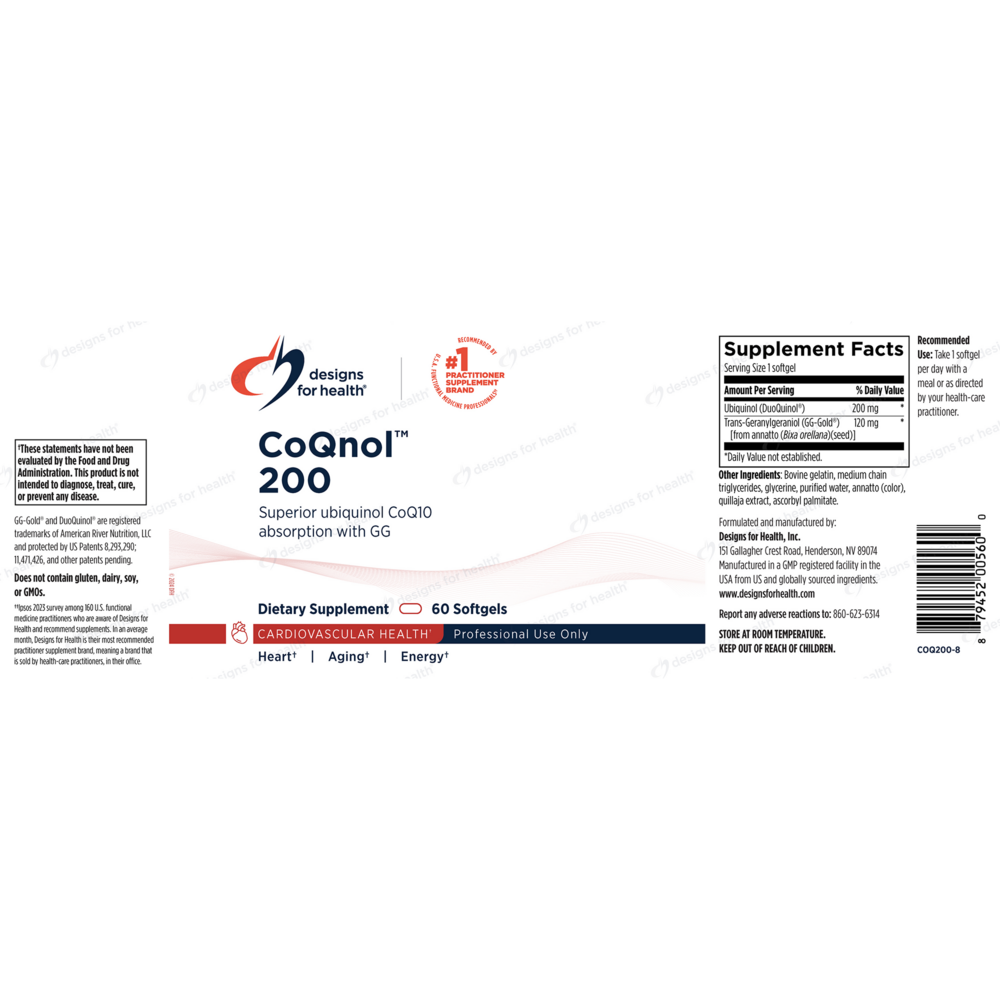Product image for CoQnol™ 200mg.
