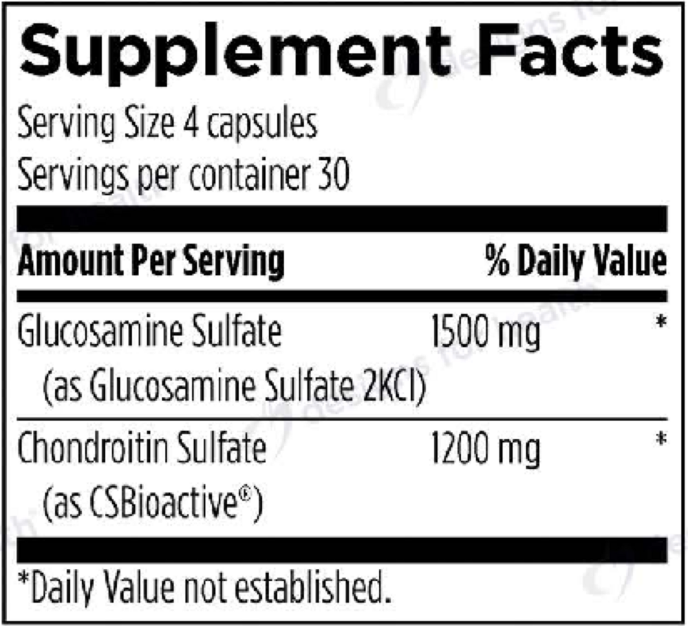 Product image for Glucosamine Chondroitin.
