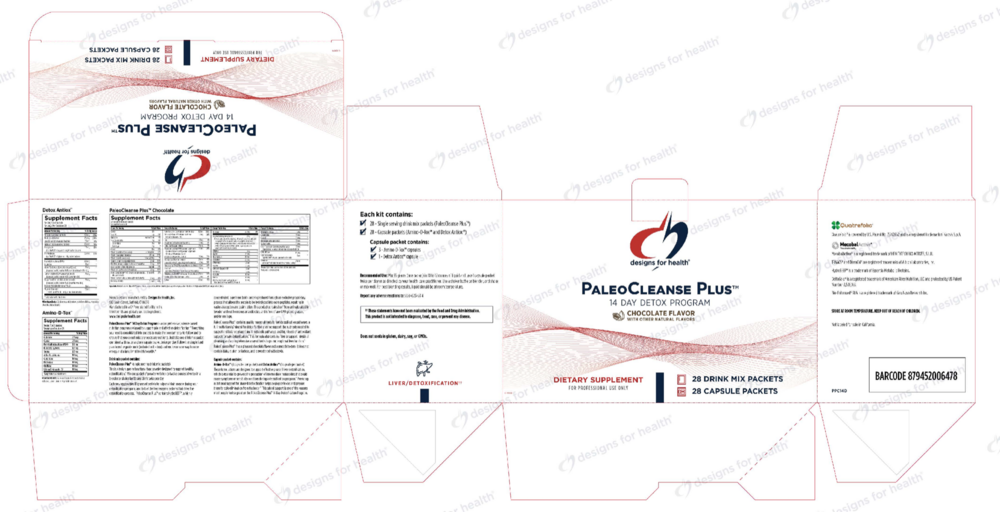 Product image for PaleoCleanse Plus™ 14 Day Detox Program,  Chocolate Flavor.