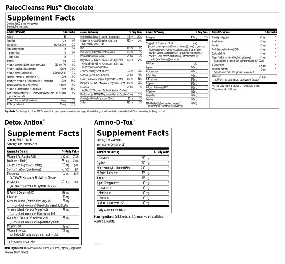 Product image for PaleoCleanse Plus™ 14 Day Detox Program,  Chocolate Flavor.