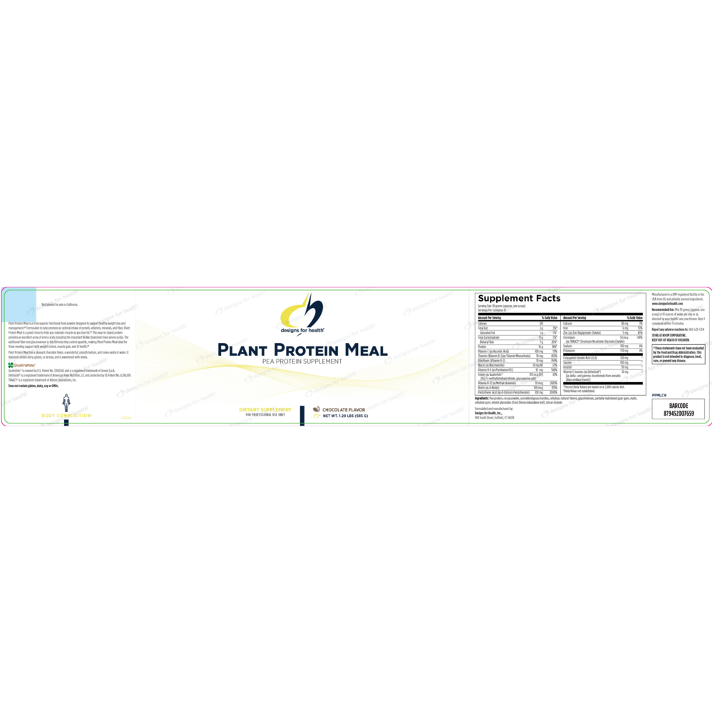 Product image for Plant Protein Meal Chocolate (California Only).