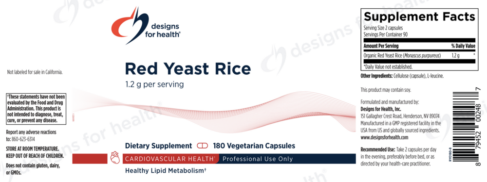 Product image for Red Yeast Rice (California Only).