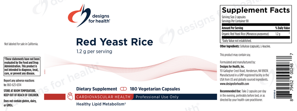 Product image for Red Yeast Rice (California Only).