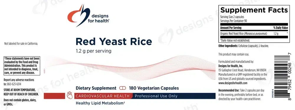 Product image for Red Yeast Rice (California Only).