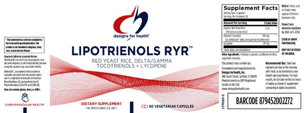 Product image for Lipotrienols RYR™ (California Only).