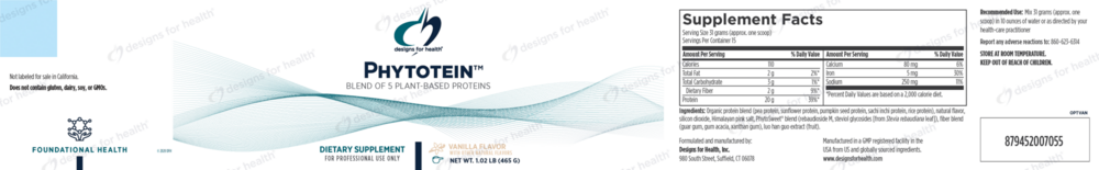 Product image for Phytotein, Vanilla (California Only).