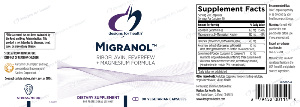 Product image for Migranol™ (California Only).