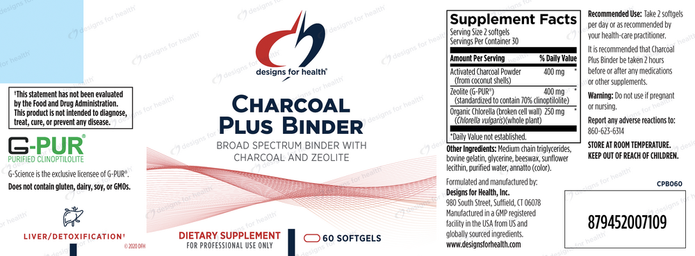 Product image for Charcoal Plus Binder (California Only).