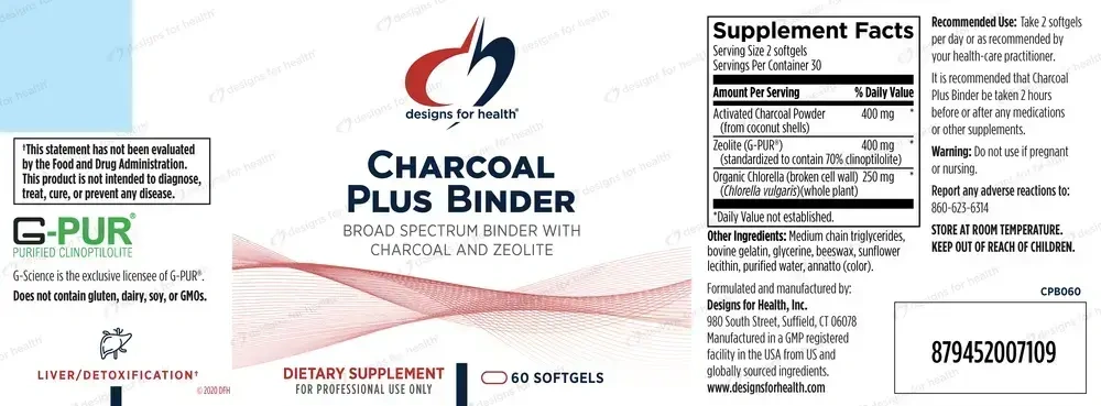 Product image for Charcoal Plus Binder (California Only).