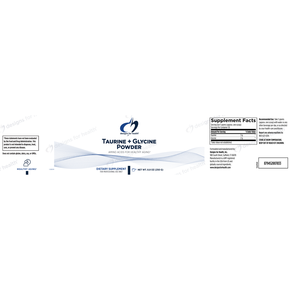 Product image for Taurine+Glycine Powder.