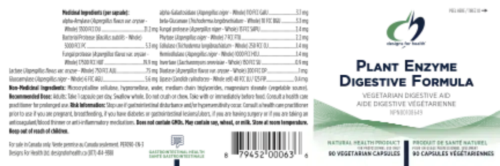 Product image for Plant Enzyme Digestive Formula.