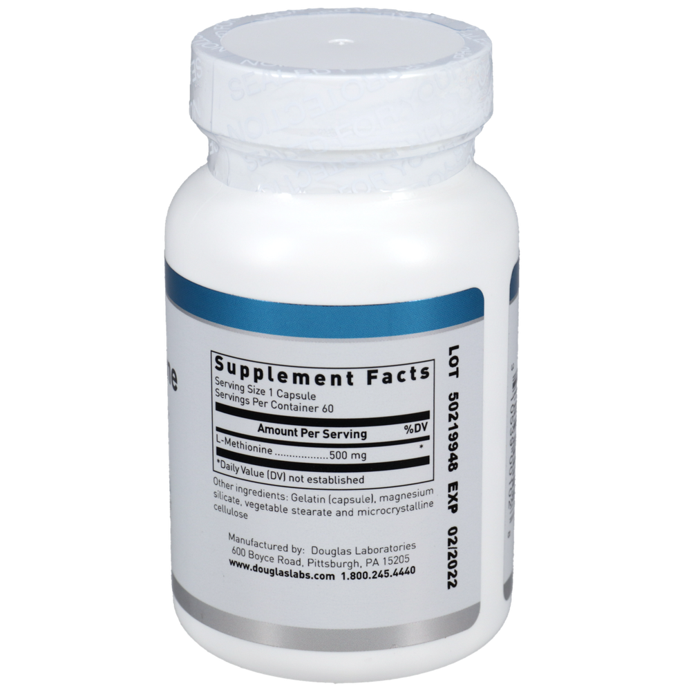 Product image for L-Methionine 500mg.