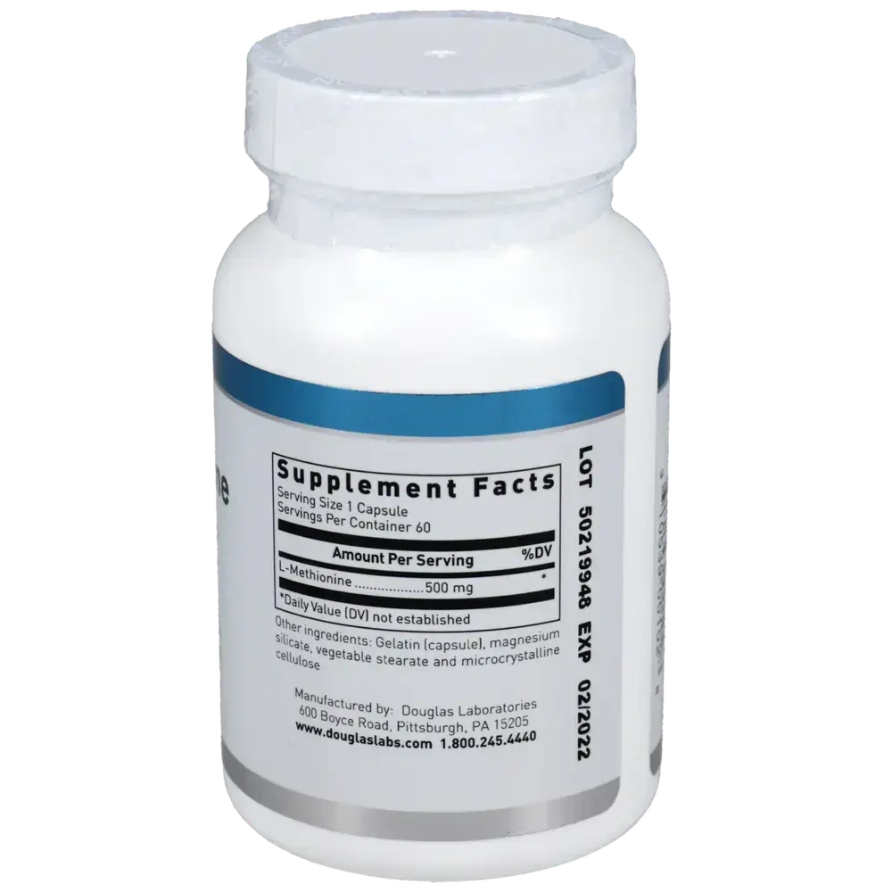 Product image for L-Methionine 500mg.