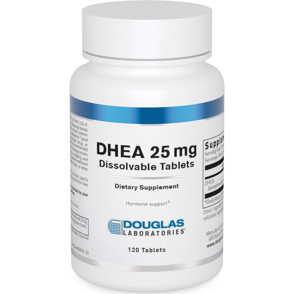 Product image for DHEA 25mg (Dissolvable Tablet).
