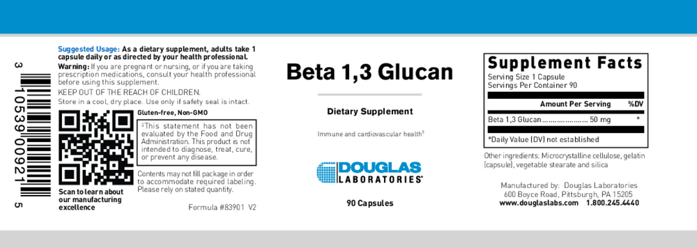 Product image for Beta 1,3 Glucan.