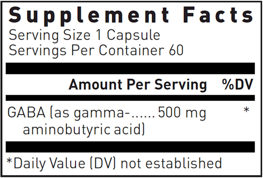 Product image for GABA 500mg.