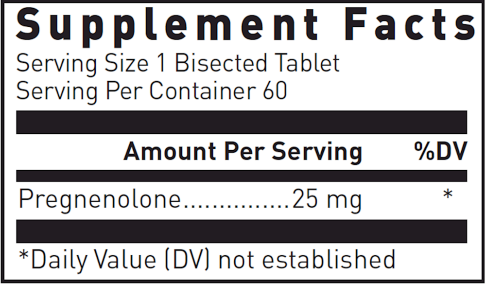 Product image for Pregnenolone 25mg.
