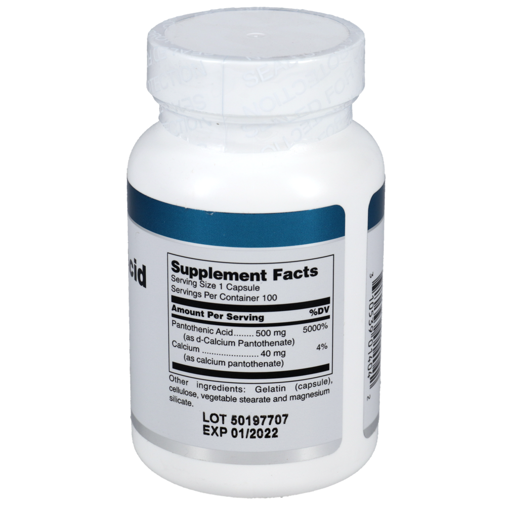 Product image for Pantothenic Acid 500mg.