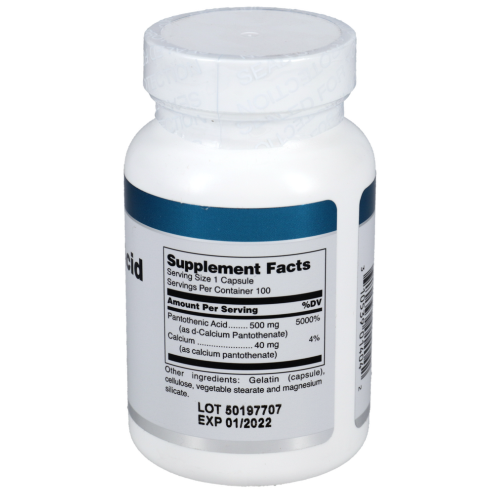 Product image for Pantothenic Acid 500mg.