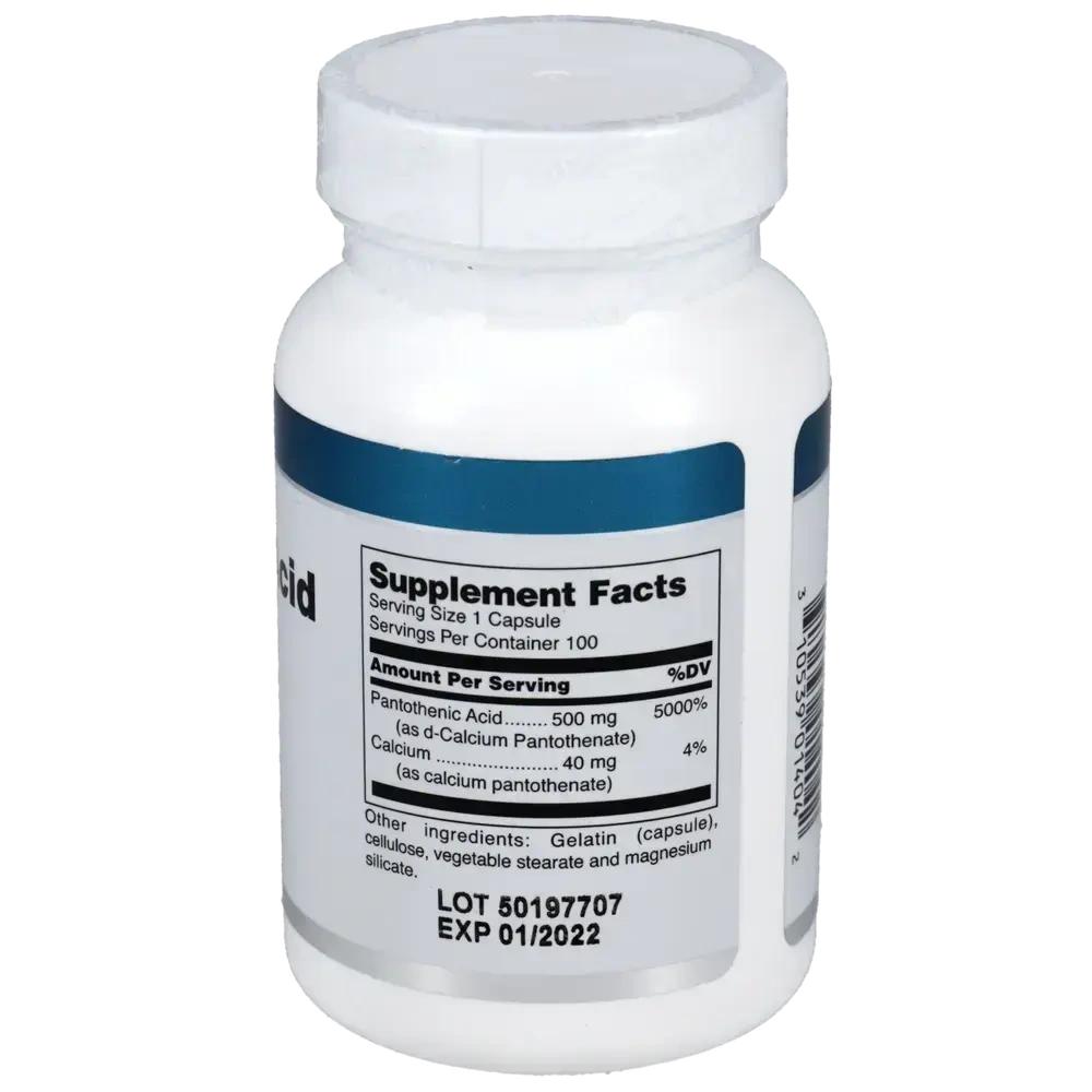 Product image for Pantothenic Acid 500mg.