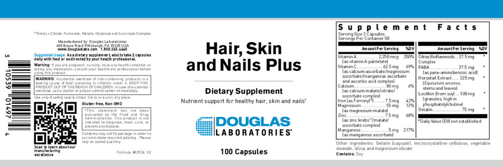 Product image for Hair, Skin and Nails Plus Formula.