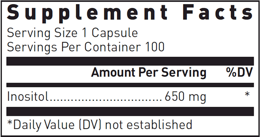 Product image for Inositol 650mg.