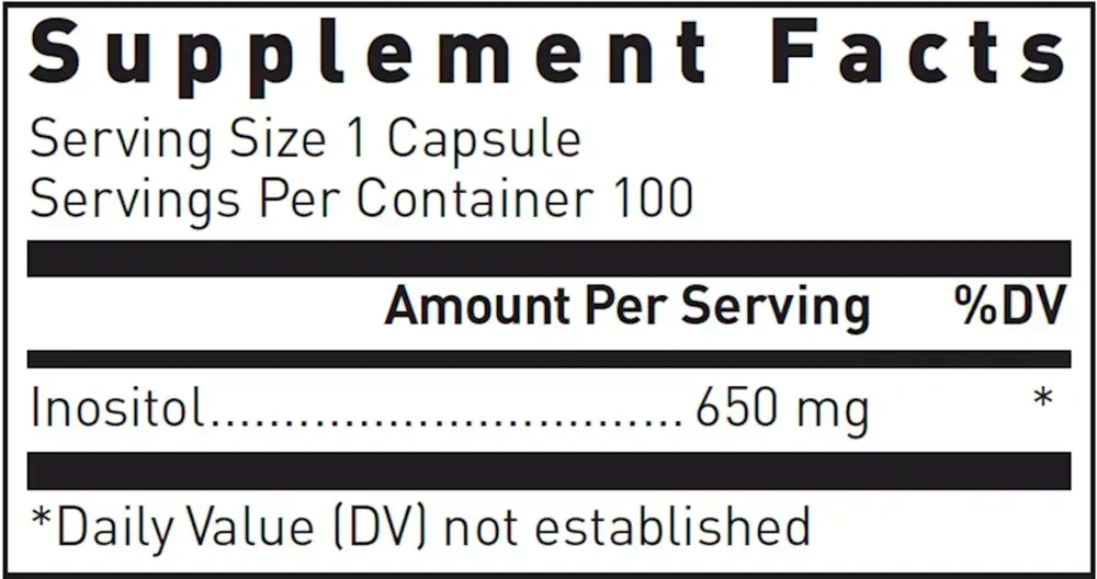 Product image for Inositol 650mg.
