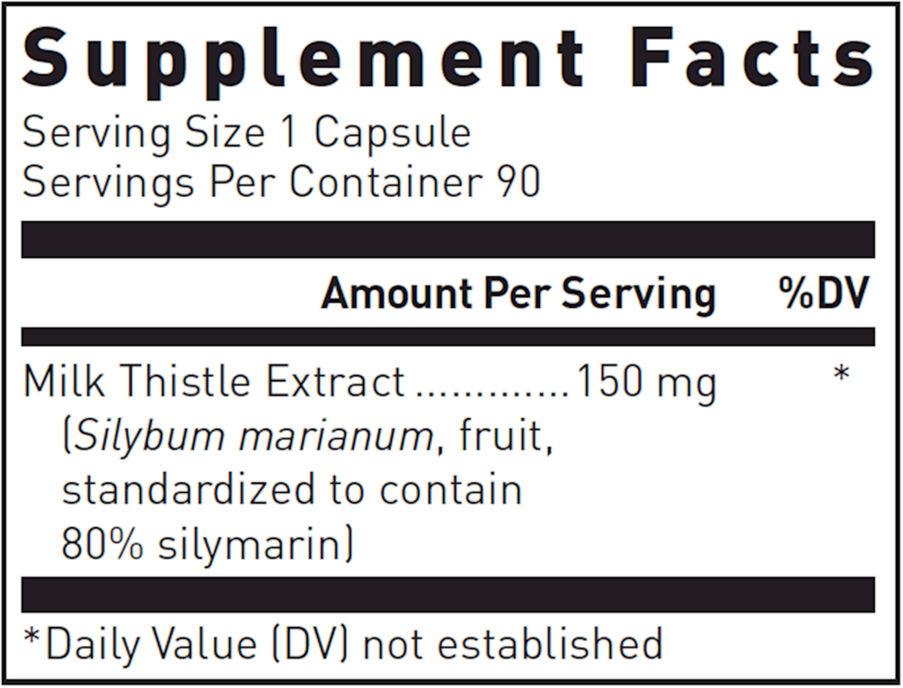 Product image for Silymarin Milk Thistle Extract.