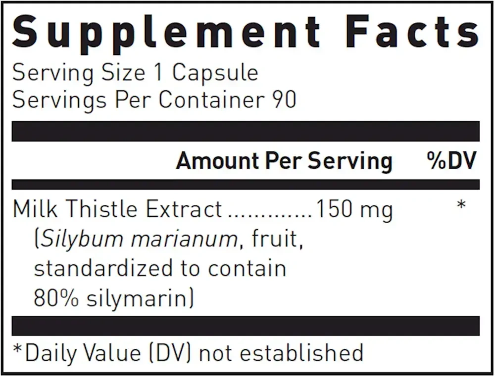 Product image for Silymarin Milk Thistle Extract.