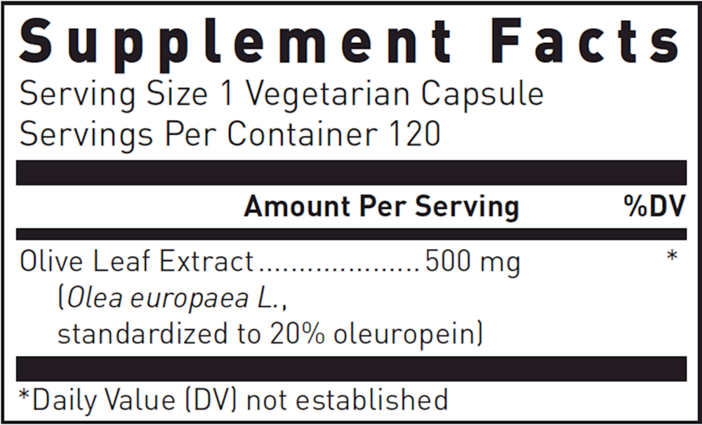 Product image for Olive Leaf Extract 500mg.