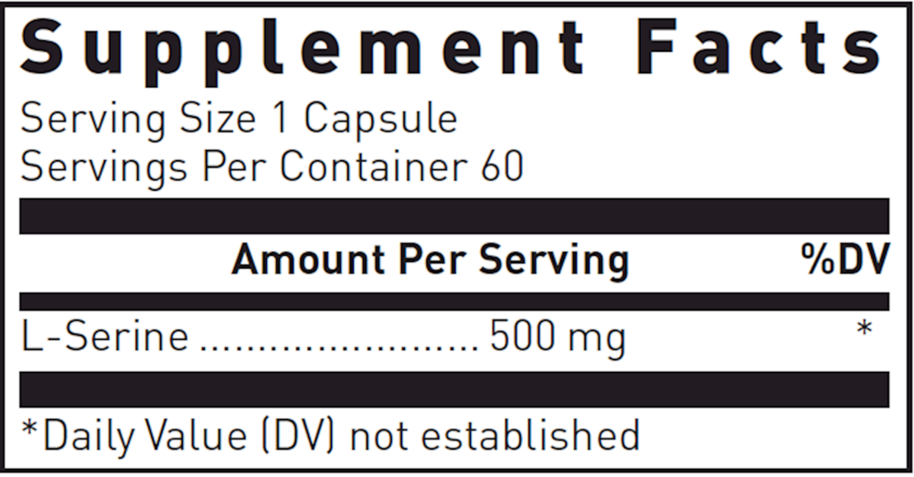 Product image for L-Serine 500mg.
