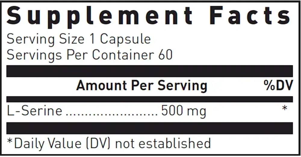 Product image for L-Serine 500mg.