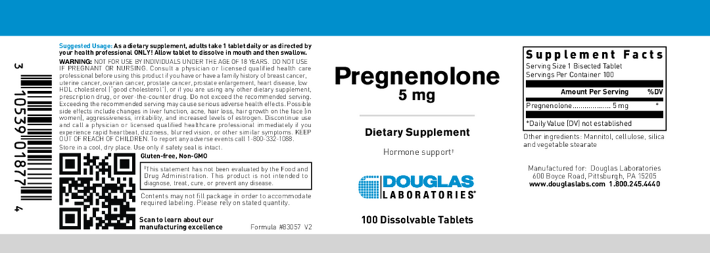 Product image for Pregnenolone 5mg.
