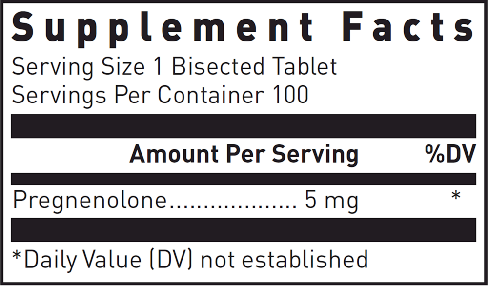 Product image for Pregnenolone 5mg.