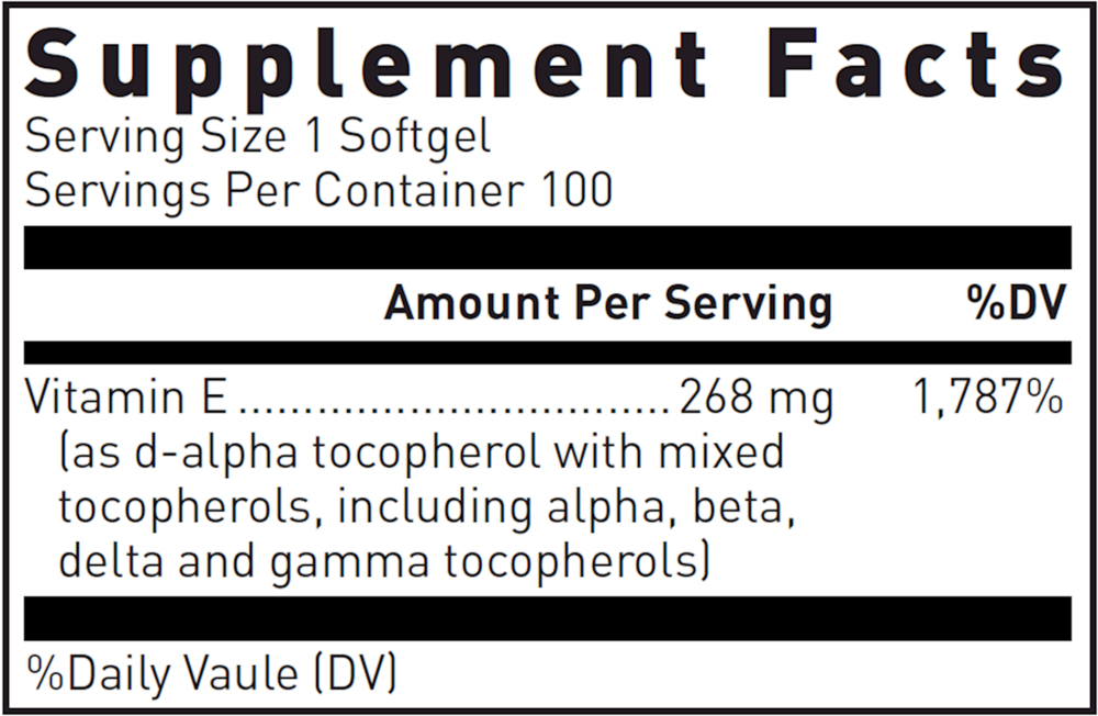 Product image for Natural Vit E Complex 400 I.U..