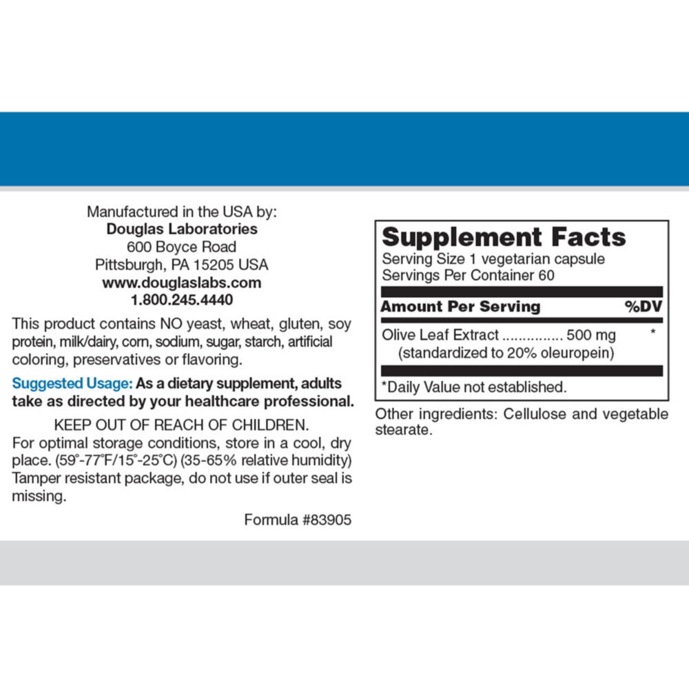 Product image for Olive Leaf Extract 500mg.