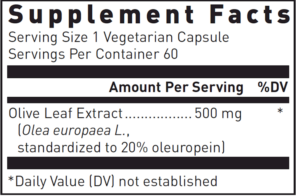 Product image for Olive Leaf Extract 500mg.