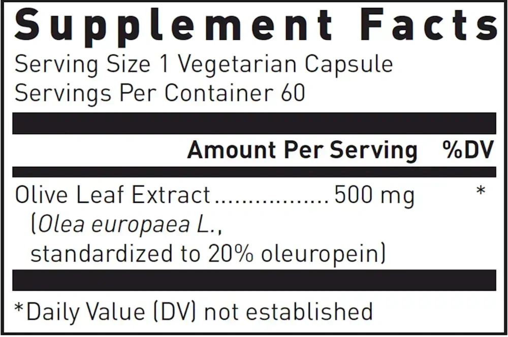 Product image for Olive Leaf Extract 500mg.