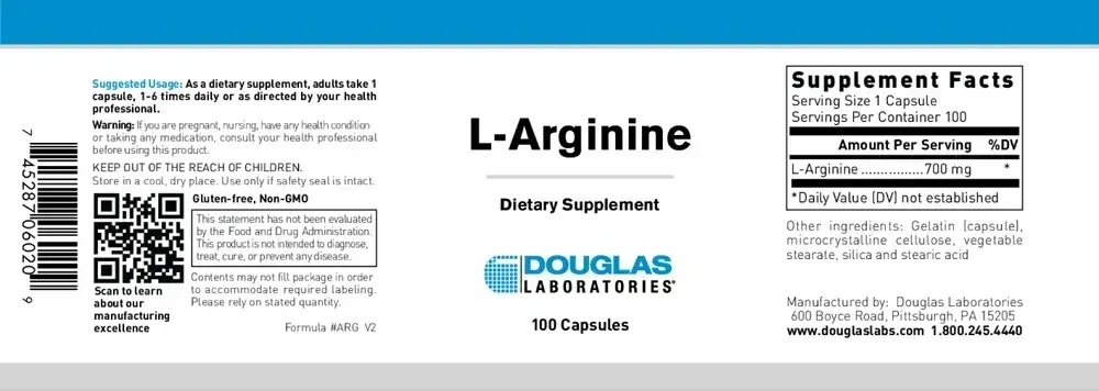 Product image for L-Arginine 700mg.