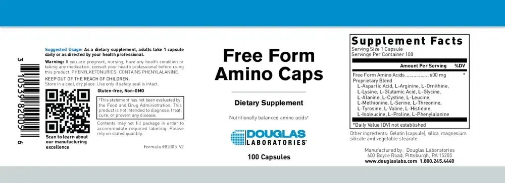 Product image for Free Form Amino Caps.