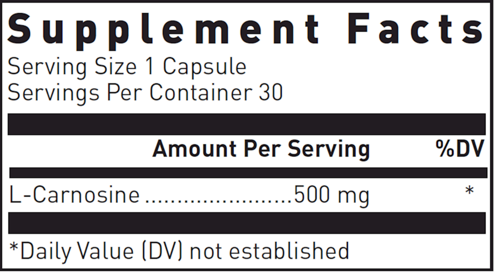 Product image for L-Carnosine 500mg.
