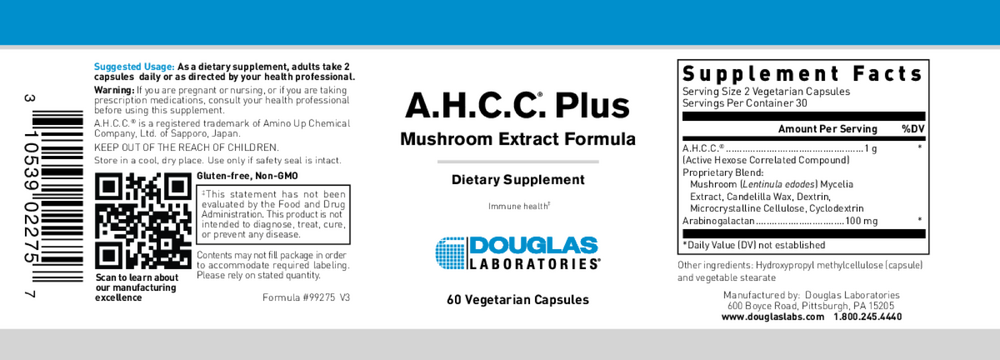 Product image for A.H.C.C. Plus.
