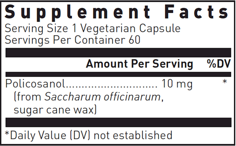 Product image for Policosanol 10mg.