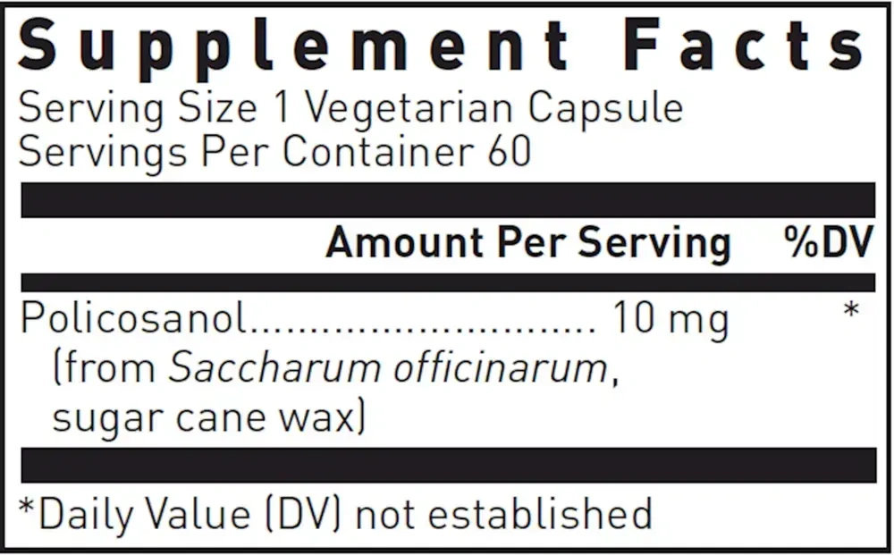Product image for Policosanol 10mg.