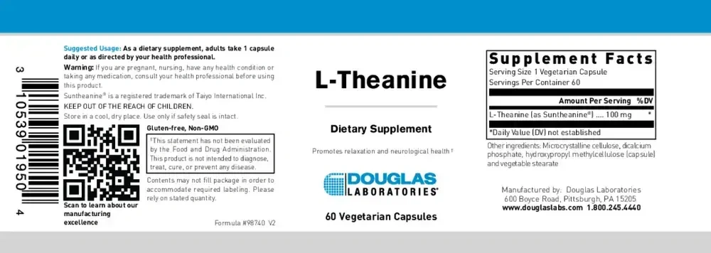 Product image for L-Theanine 100mg.
