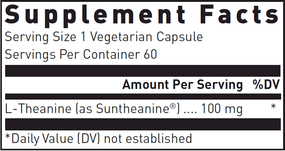 Product image for L-Theanine 100mg.